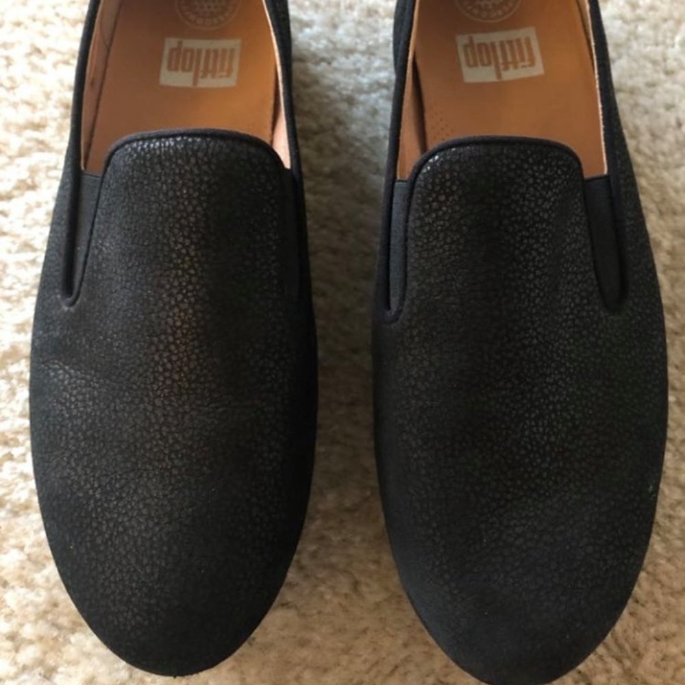 Fitflop SuperSkate loafers like-new size 9 black